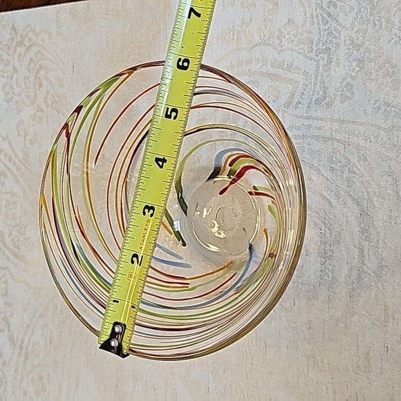 Hand Blown Color Swirl Candy/Nut Bowl Dish - OS - Picture 8 of 8